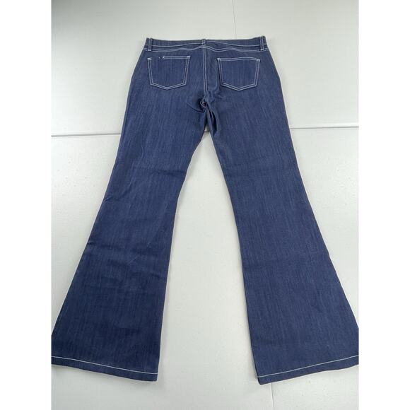 Blue Delta Denim Jeans Size 32X30 Natural Indigo White Stitching Custom Bespoke - Picture 8 of 13